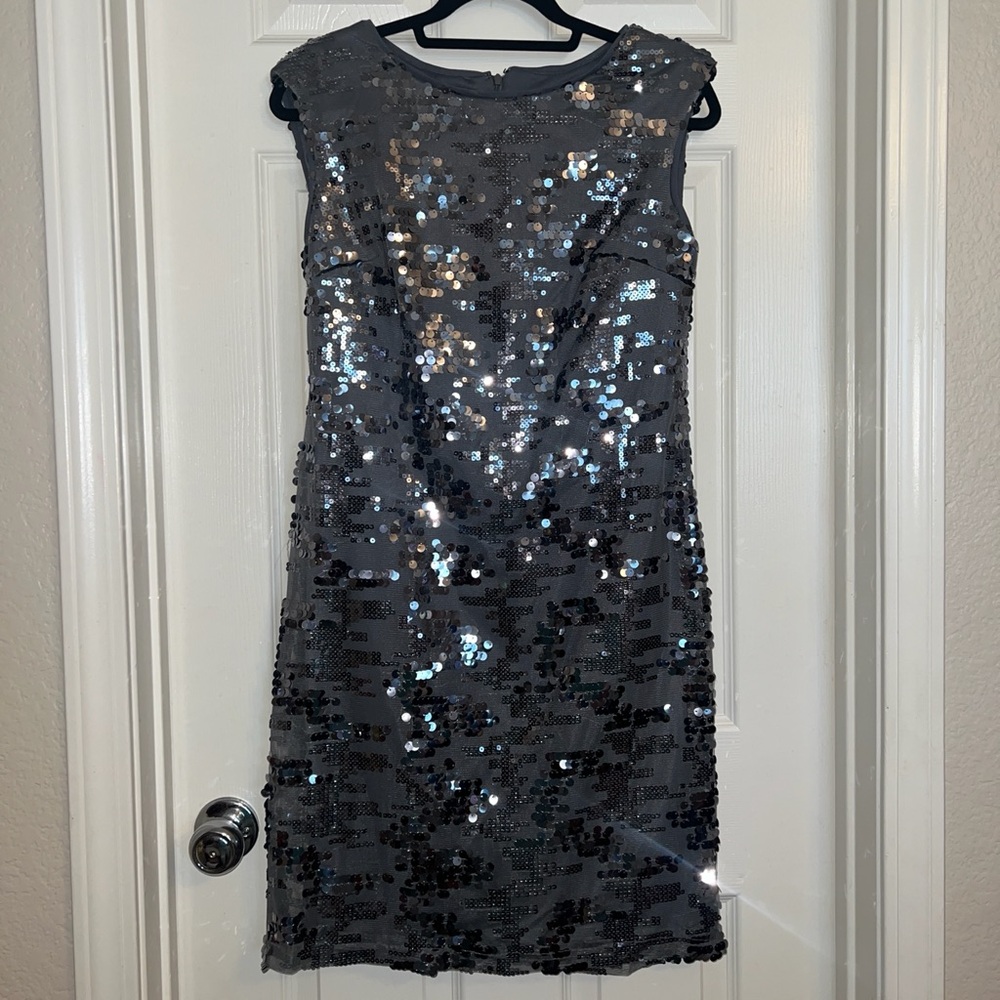 Gorgeous Gray Sequin Cocktail Dress NWOT